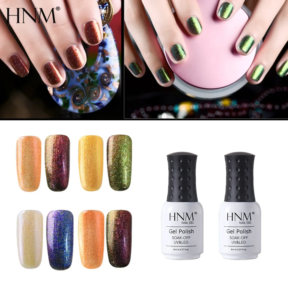HNM 8 мл хамелеон уф-гель для ногтей замачиваемый полупостоянный ...