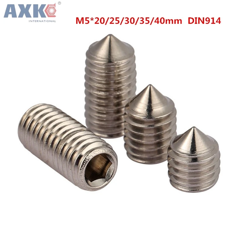 AXK M5x20/25/30/35/40 304 Нержавеющая сталь ss DIN914 внутренняя шестиугольная головка