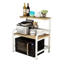 Кухонный стеллаж 3 слоя для микроволновой печи, стеллаж для духовки, стеллаж для рисоварки, стеллаж для хранения LU4214