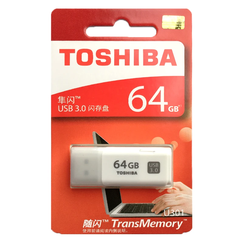 TOSHIBA U301 USB 3,0 флеш-накопитель 64 ГБ 32 ГБ 16 ГБ флеш-накопитель мини-карта памяти Флешка U диск флешки