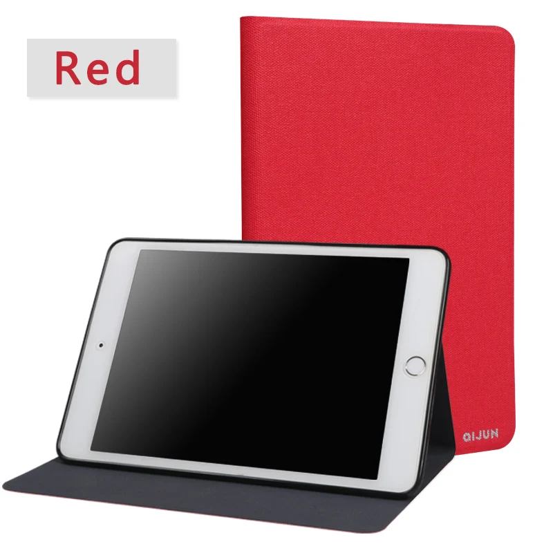 Чехол-накладка для samsung Galaxy Tab 4 10,1 SM T530/T531/T535, Ультратонкий защитный чехол-подставка из искусственной кожи для планшета - Цвет: Red