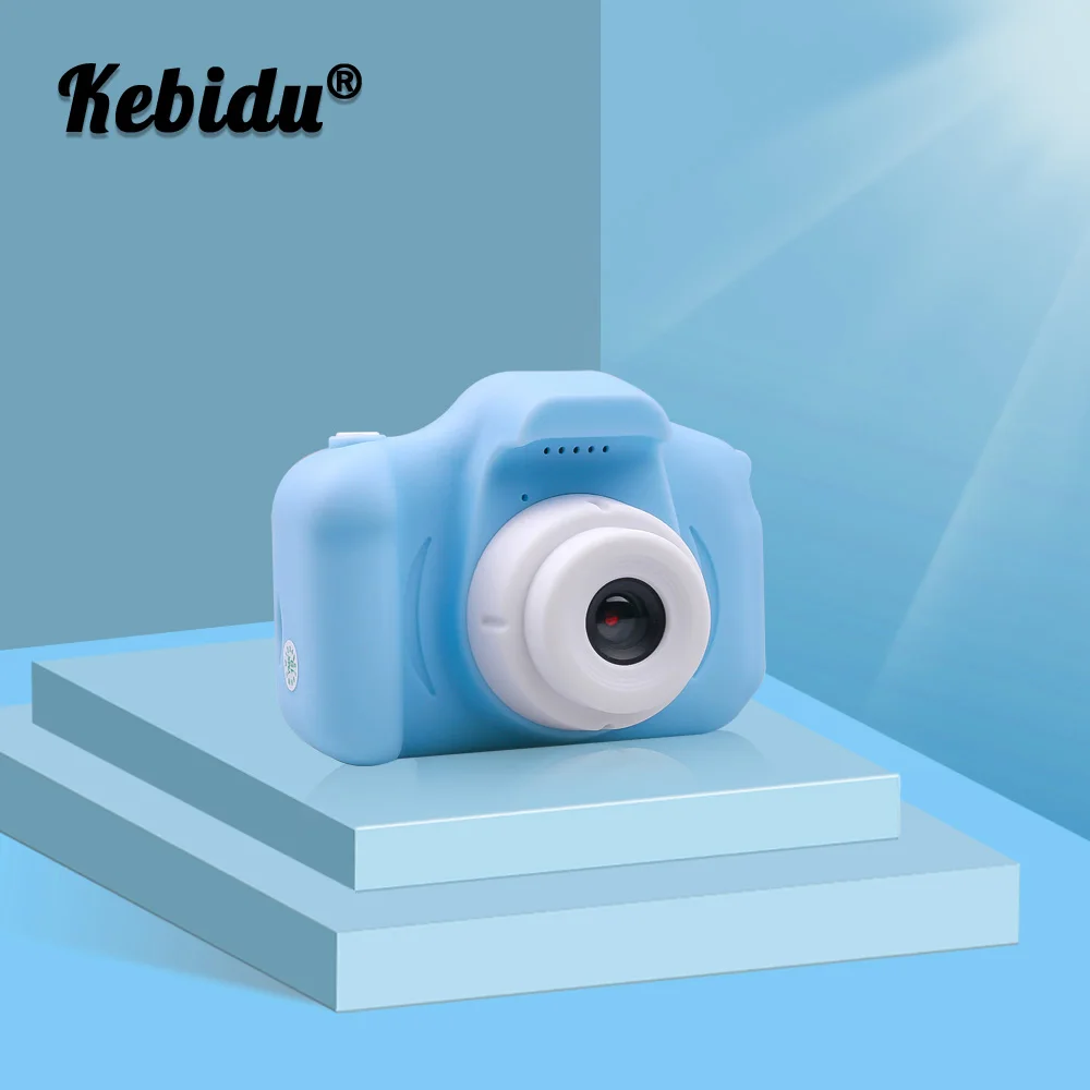 2 дюймовый HD экран Kebidu заряжаемая цифровая мини камера Детская мультяшная Милая