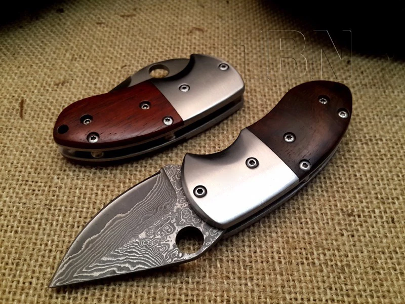 LCM66 Damascus Folding Knife,Blade Cocobolo+Steel Handle Survival Knives,Mini Rescue Pocket Knife,Gift Knives Tools LCM66 Damascus Folding Knife,Blade Cocobolo+Steel Handle Survival Knives,Mini Rescue Pocket Knife,Gift Knives Tools