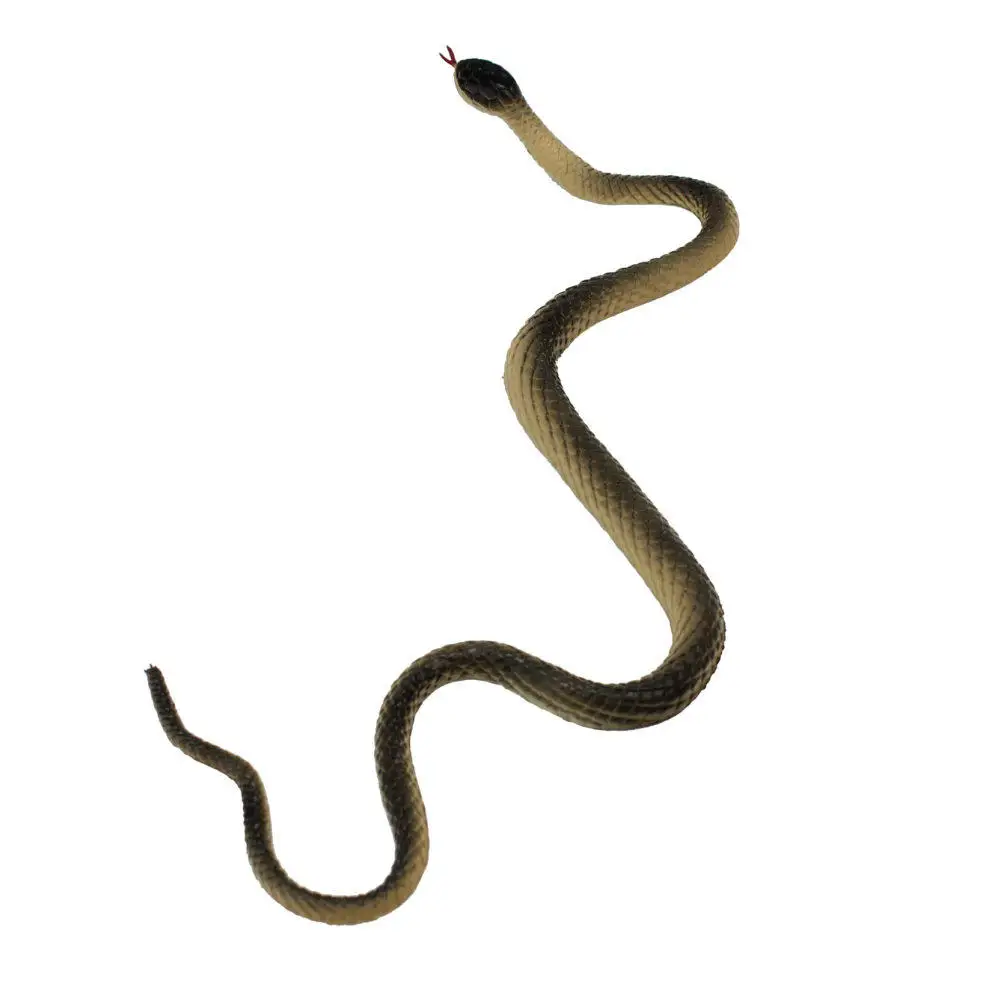Нетоксичный мягкий искусственный резиновый детский искусственный змей Модель Игрушки Реалистичная змея животное подарок кошка игрушка Хэллоуин вечерние товары