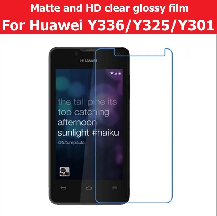 HD прозрачная глянцевая пленка для Huawei Y336 Y325 Y301 матовая Антибликовая Защитная