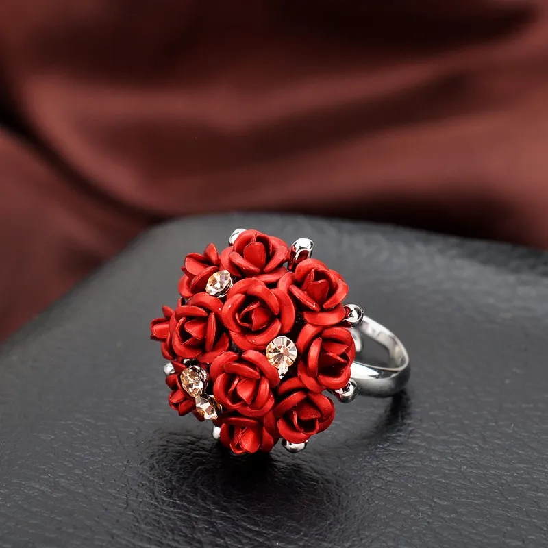 AIFFRY модные обручальные кольца для женщин белые 7 цветов розы Ювелирные изделия Женское кольцо бижутерия