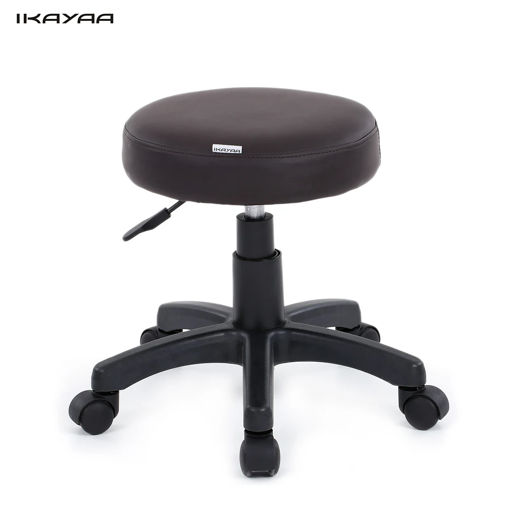 

iKayaa PU Leather Swivel Bar Stool Height Adjustable Pneumatic Counter Pub Chair Barstools Bar Furniture US FR DE Stock