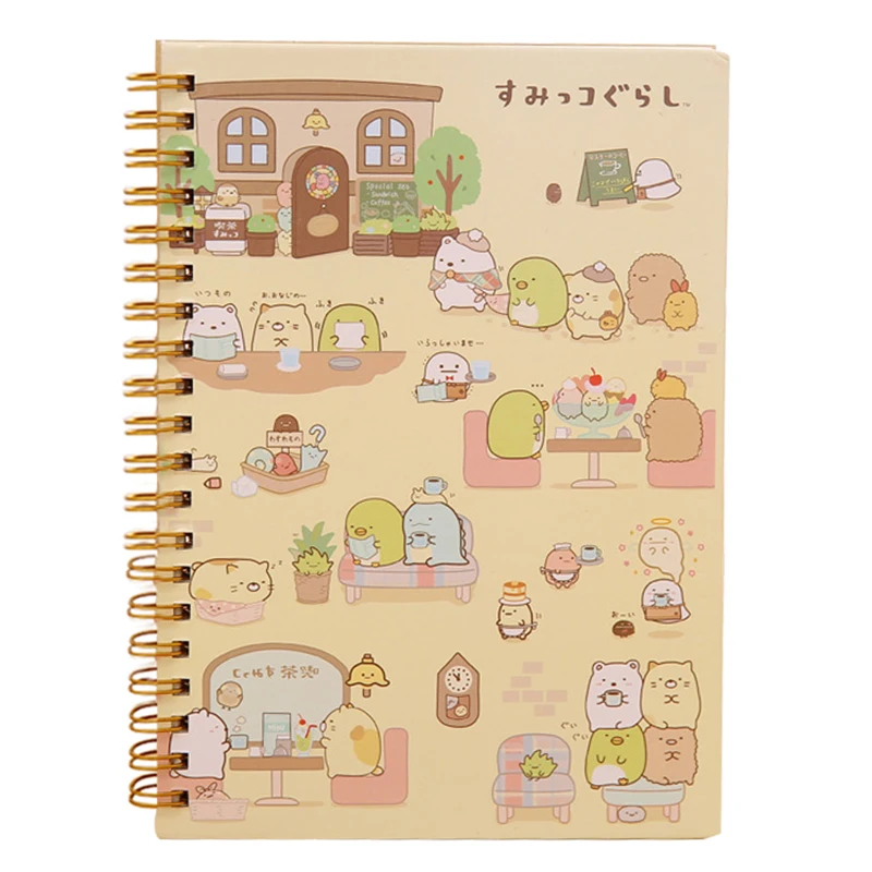 

Kawaii Japan cartoon Rilakkuma & Sumikkogurashi Coil notebook/Diary agenda/pocket book/office school supplies Activity