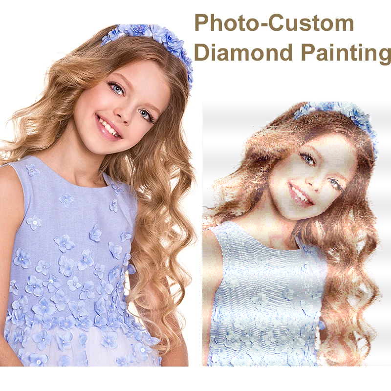 5D DIY Diamond Painting Private Custom Photo Custom Make Your Own Diamond Painting Full Drill Diamond