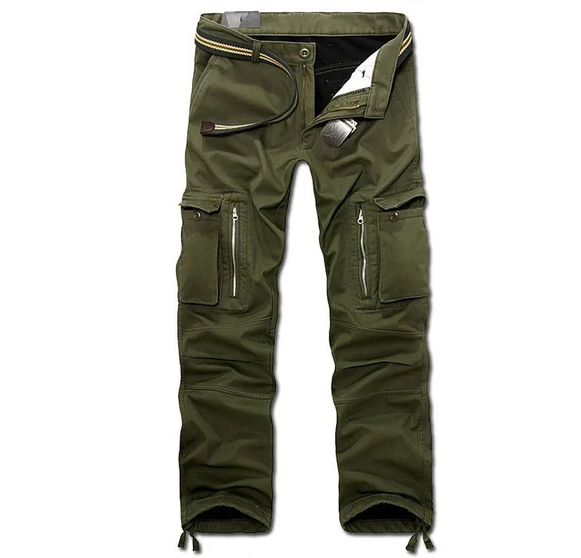 Тактические плотные брюки-карго, зимние мужские камуфляжные штаны, плотные теплые штаны, повседневные военные мешковатые брюки, плюс размер 40