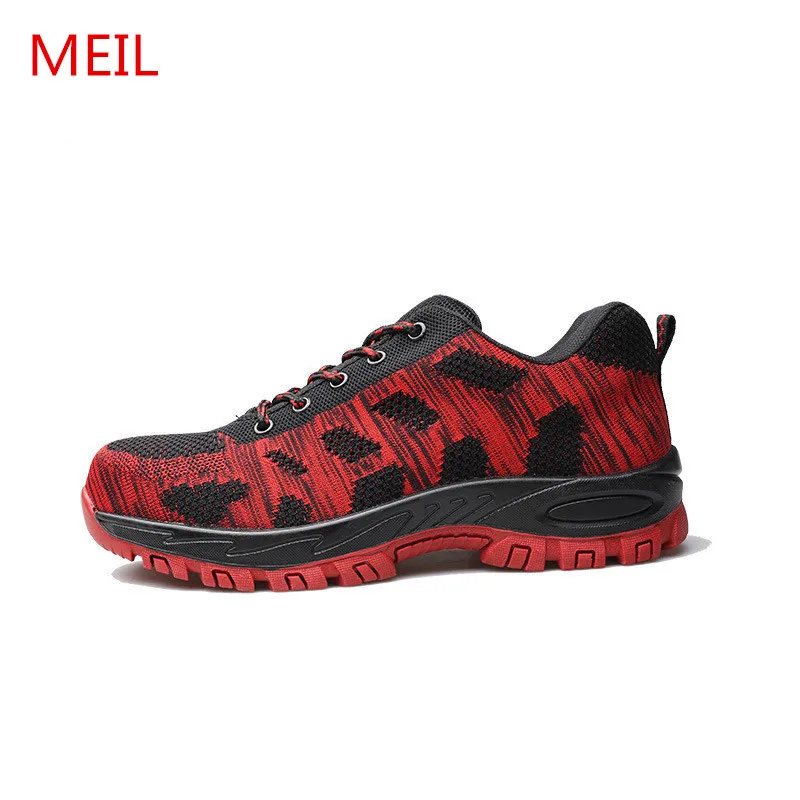

Unisex Mesh Work Safety Shoes Construction Men's High Quality Steel Toe Shoes Men Puncture Proof Working Shoes Man Safety Boots