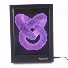 Любовь Узел фото Рамки 3D ночник Творческий акрил 3D иллюзия украшения стены светильник usb стол настольные лампы с Дистанционное управление