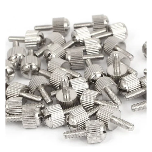

HHTL-Computer PC Case M3x8mm Metal Knurled Head Phillips Thumb Screw 40pcs