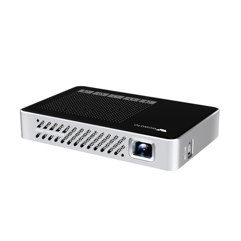 WOWOTO Projector Hight Resolution Full HD 1080P Projectors Android 7.1 Manual Focus Portable Projector For Home 3D Cinema A5