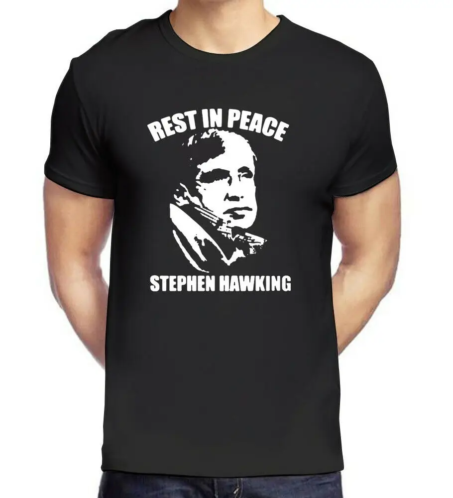 Модная ретро футболка Rip Stephen Hawking учёный Серый Белый Черный Бесплатная доставка