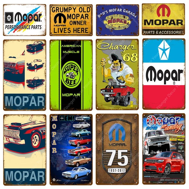 Pontiac V8 Car Dealer Service Parts Garage Retro Vintage Style Metal Tin Sign