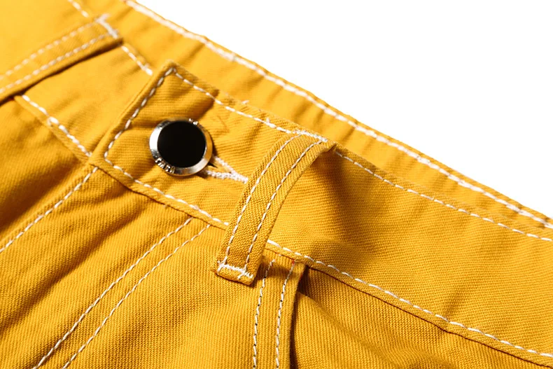 Мужские обтягивающие джинсы, желтые джинсовые штаны, хорошее качество, мужские Стрейчевые узкие длинные джинсы, модные джинсы в уличном стиле