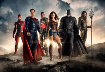 

7x5FT 5 Styles Justice League Wonder Woman Superman Flashman Custom Photo Studio Backdrop Background Vinyl 220cm x 150cm