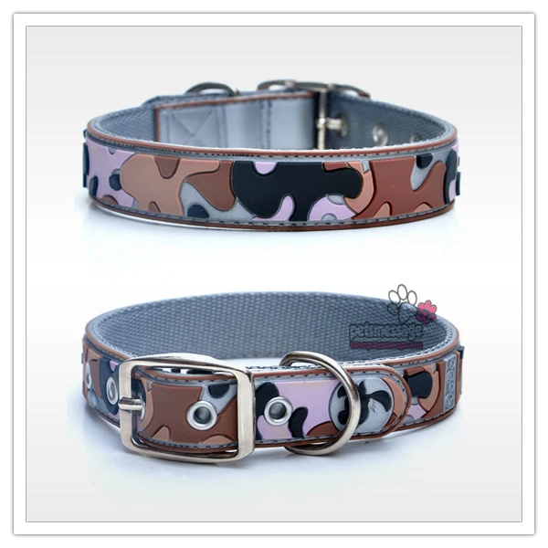 Dog Collars Wholesale Pet Product Camouflage Large Dog Collar PVC Nylon