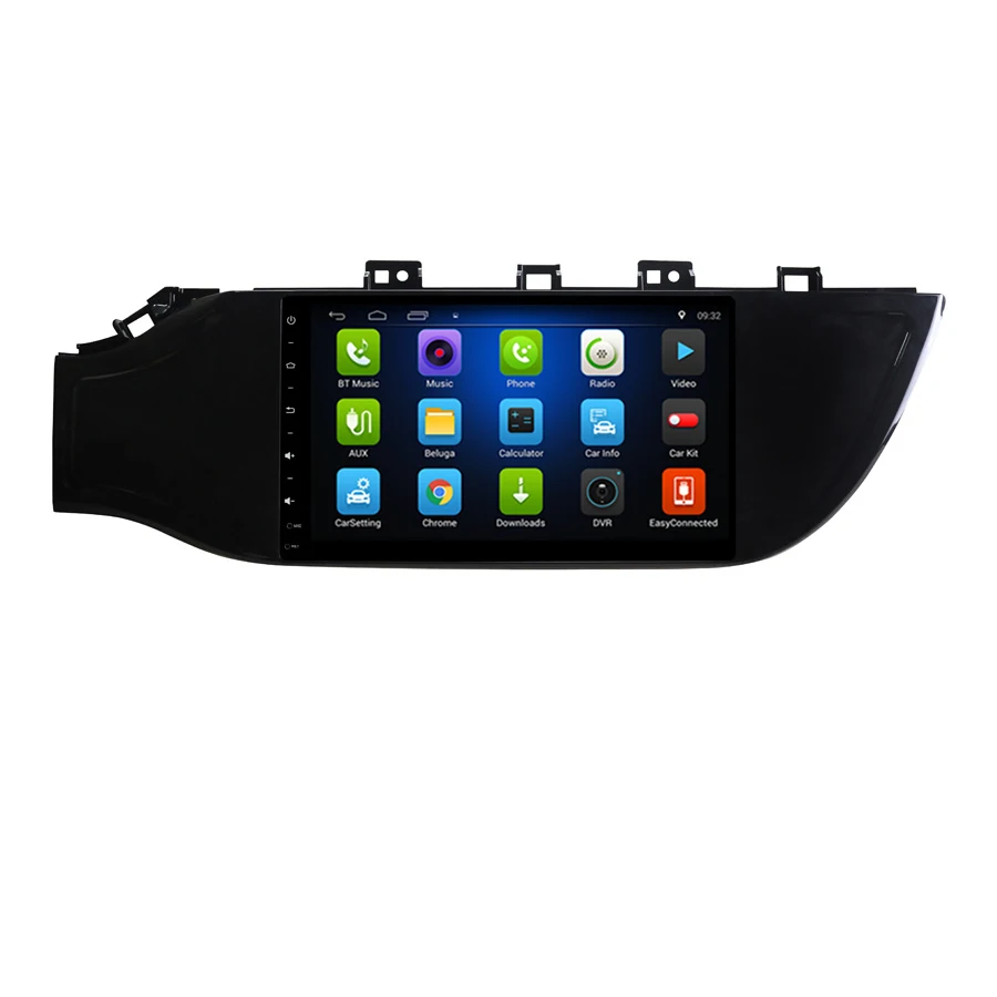 Top Free shipping 9" Elanmey android 8.1 car multimedia for Kia rio k2 2017 navigation gps stereo radio headunit recorder player 4