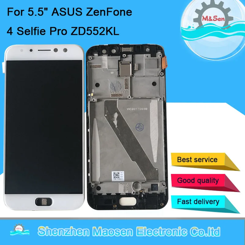5 &quotоригинальный Amoled M &amp Sen для ASUS ZenFone 4 Selfie Pro ZD552KL ЖК экран рамка + сенсорная
