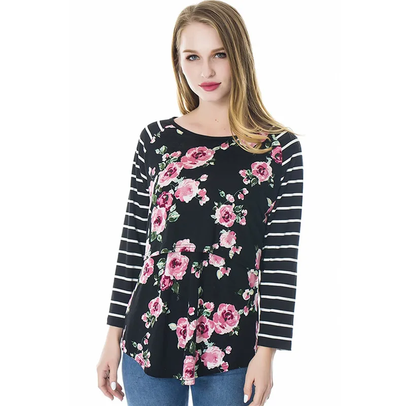 Long Sleeve Nursing Tops Maternity Clothes For Pregnant Women Breastfeeding Clothing Pregnancy Feeding Tee Gravidas T-shirts New Long Sleeve Nursing Tops Maternity Clothes For Pregnant Women Breastfeeding Clothing Pregnancy Feeding Tee Gravidas T-shirts New