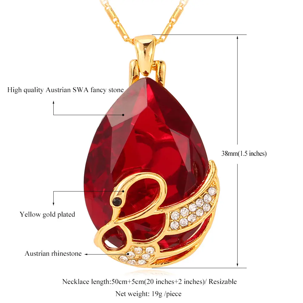 Big Crystal Swan Necklaces \u0026 Pendants 