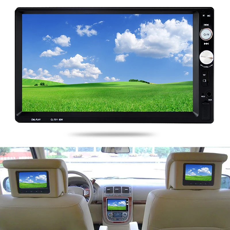 

Autoradio 2 Din Central Multimidia Car Multimedia Full RCA Video Output 7'' Touch Screen Bluetooth Radio Music MP3 TF USB Auto