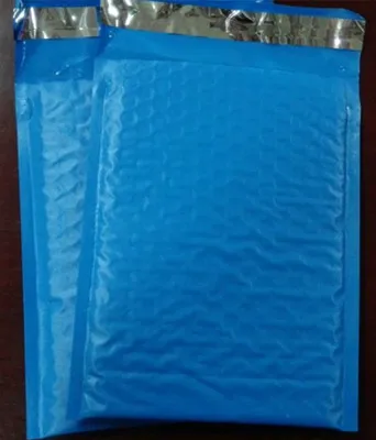 Шесть цветов 165X230 мм 20 шт/партия удобный космический фиолетовый пузырьковый конверт для почты конверты с мягким вкладышем почтовый пакет самозапечатывающийся для упаковки - Цвет: blue