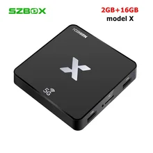 Model X Android 8.1 TV Box 2.4G 5G Dual Wifi 2GB RAM 16GB ROM RK3229 Quad Core Smart Media Player 4K Mini HD Set Top Box PK X96 