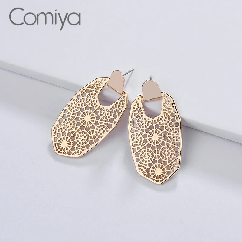 

Comiya Brand Dangle Earrings Europe Fashion Zinc Alloy Personality Big Drop Earring For Women Statement Jewelry From India
