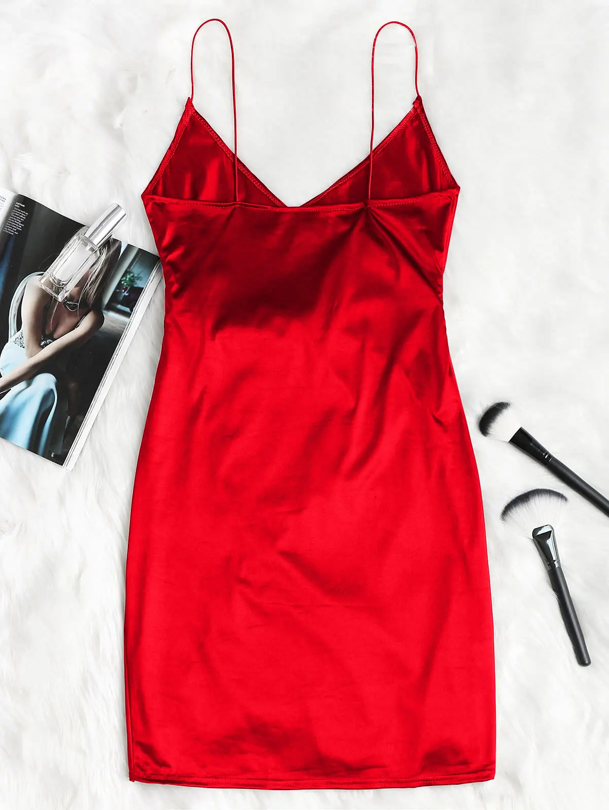 ZAFUL Cami Crossover Asymmetric Dress