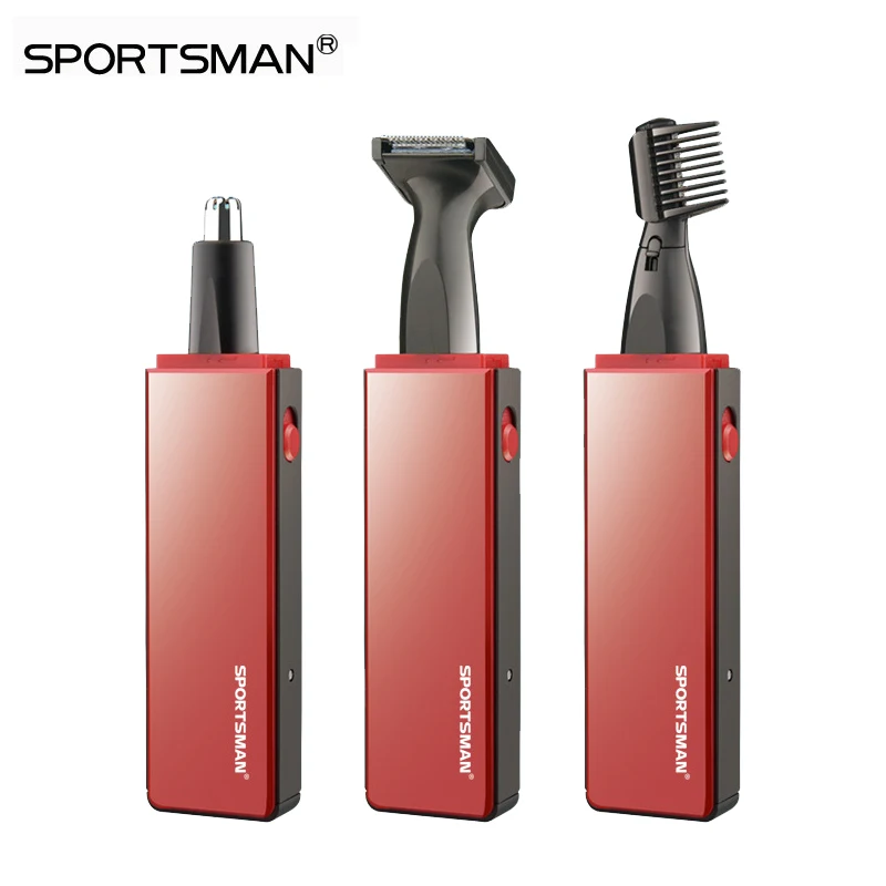 

SPORTSMAN Electric Nose Hair Trimmer Rechargeable 3 in 1 Nose Trimmer for Men Trimer Removal Sideburns Hair Cutter Beard Trimmer