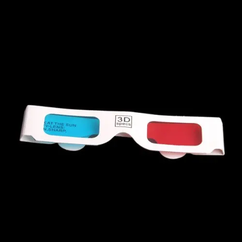 Абсолютно 100 Paare Rot/Cyan(Blau) Anaglyph 3 мерный 3D Brille