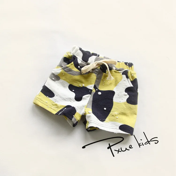 

retail new arrival 2/7y boys girls pants Camouflage damaged shorts children clothing kids summer clothes Jchao Brand Original