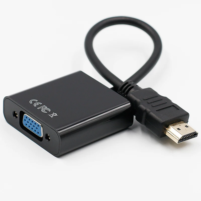 Переходник HDMI в VGA 1080P штекер Famale преобразователь адаптер цифровой аналоговый
