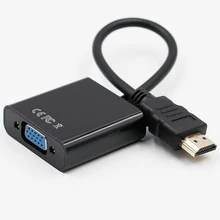 HDMI to VGA Adapter 1080P HDMI Male To Famale VGA Converter Adapter Digital to Analog Video Audio For PC Laptop Tablet Projector