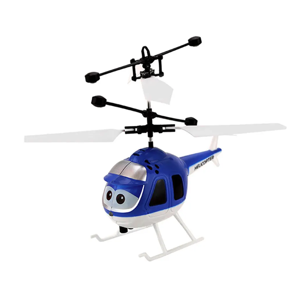 Remote Control Helicopter Cartoon Aircraft Plane Model USB Charging Gift Indoor Toy
