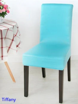

Tiffany Colour Spandex lycra chair cover fit for square back home chairs wedding party home dinner decoration Half cover