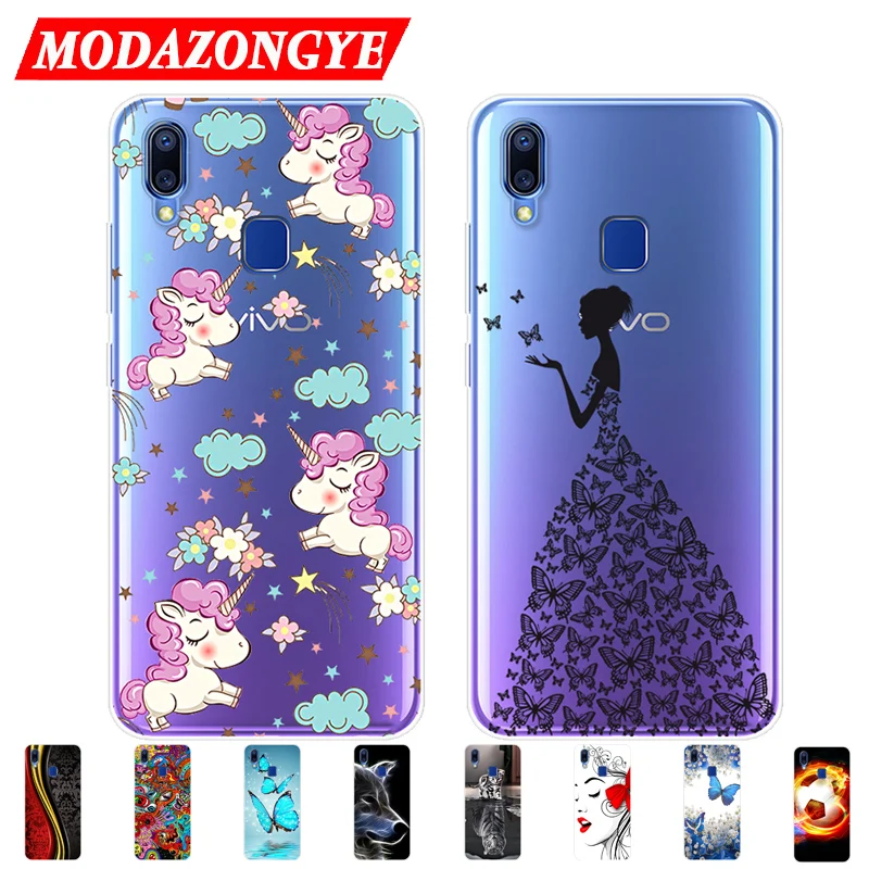 Vivo Y93 чехол VIVO Lite Женская задняя крышка Защитный Мягкий для Y93Lite Y 93 VivoY93 Y91i Y91
