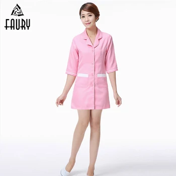 

Nurse Women Medical Uniform Beautician Clothing Summer Hospital Beauty Salon Sauna Foot Massage Technician Workwear Uniforms