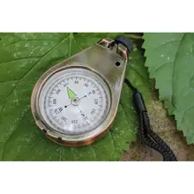 Прочный компас из цинкового сплава с шнурком, водонепроницаемый Карманный размер, Походное снаряжение для кемпинга, портативный аксессуар для выживания