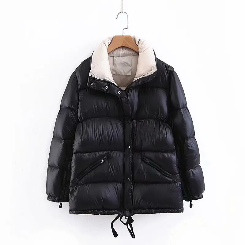 Casual corduroy thick parka overcoat Winter warm fashion