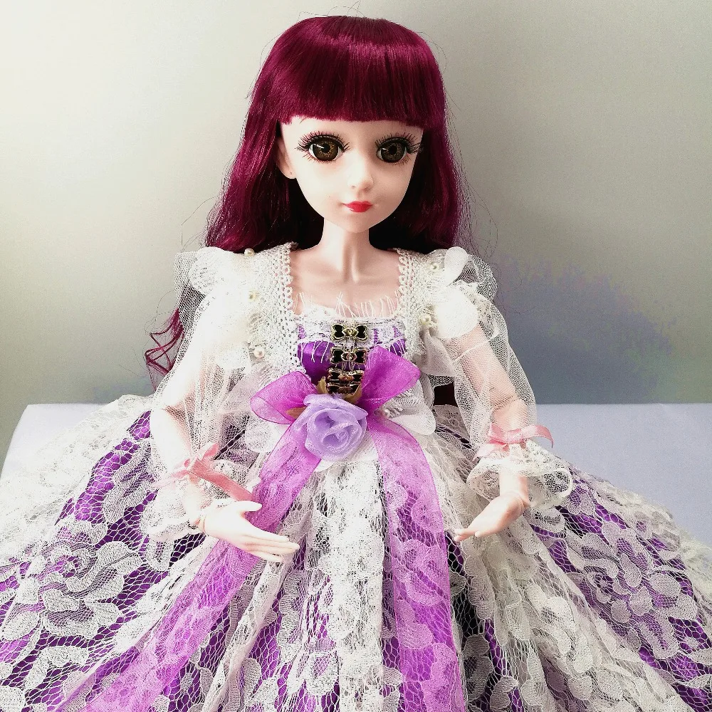 BJD кукла 1/3 60 см кукла с BJD одежда парики обувь макияж девушка подарок игрушки ручной работы силиконовая кукла реборн модная игрушка для детей