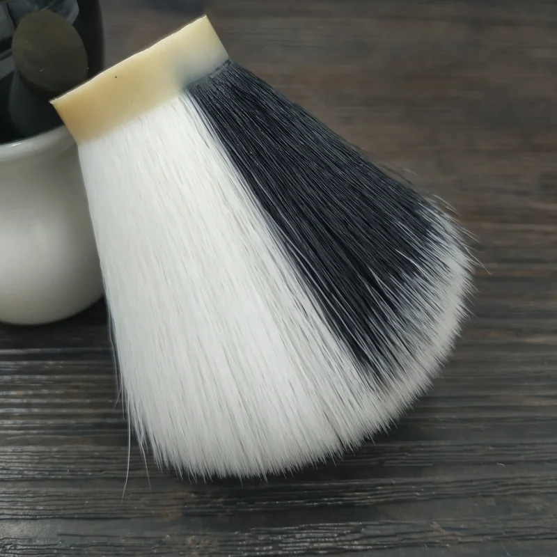 DSCOSMETIC 26 мм мягкая кисточка для бритья yinyang черного и белого цвета из