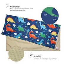 Детский коврик для кормления с брызгами, большой защитный коврик для пола с брызгами, водонепроницаемый и противоскользящий 140 см X 140 см