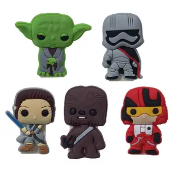 

5PCS Pvc Cartoon Paper Clips STAR WARS Bookends Office & School Accessories Conductive To Collect Bind Classify
