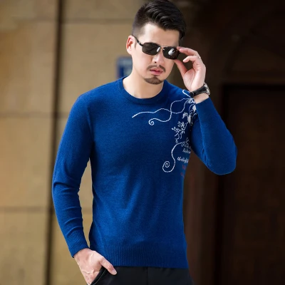 Высокое качество свободные прямые с длинным рукавом Для мужчин свитер плюс Размеры 8XL 7XL 6XL 5XL 4XL 3XL Пуловеры для женщин для для мужчин 5Z - Цвет: light blue