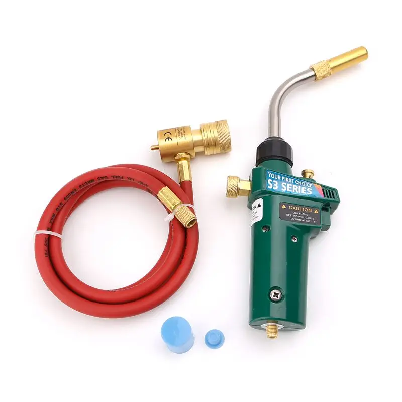 

Mapp Gas Brazing Torch Self Ignition Trigger Propane Welding CGA600 Burner Heating Tool