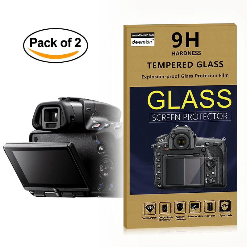 

2x Self-Adhesive 0.3mm Glass LCD Screen Protector for Sony Alpha SLT A33 / A35 / A55 Digital SLR Camera